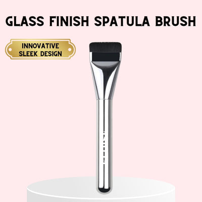 Silver Glass Finish Spatula Brush