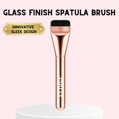 Rose Gold Glass Finish Spatula Brush